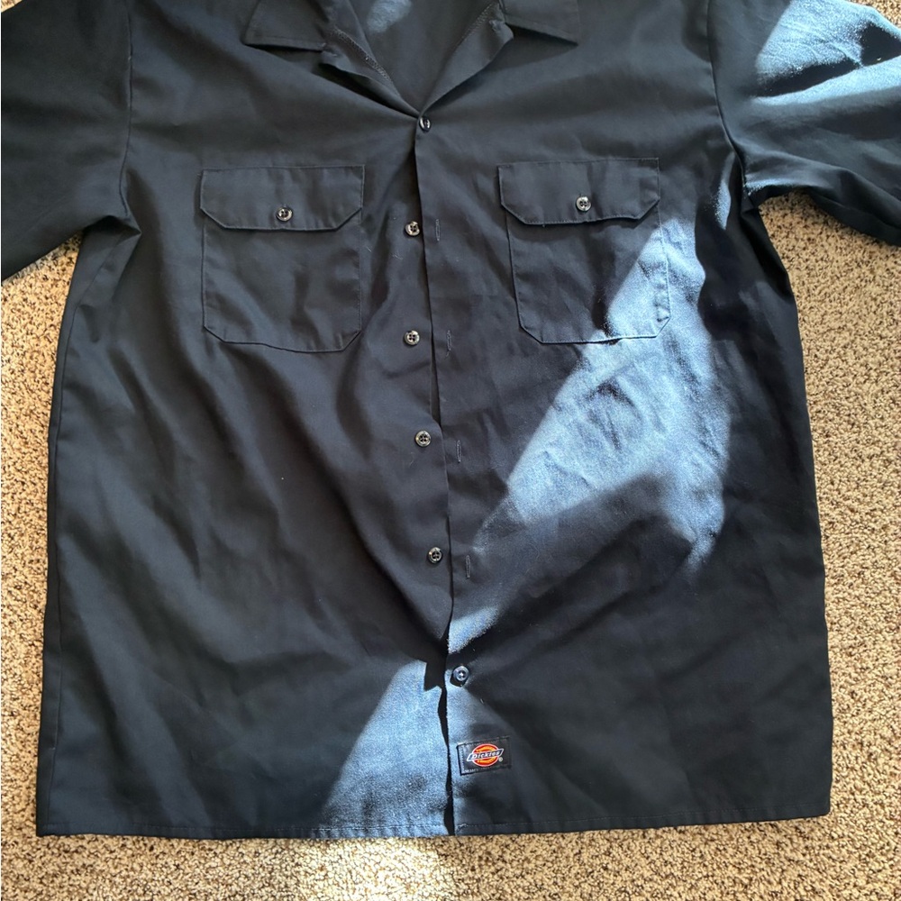Dickies Black Flex Work Shirt - Short Sleeve